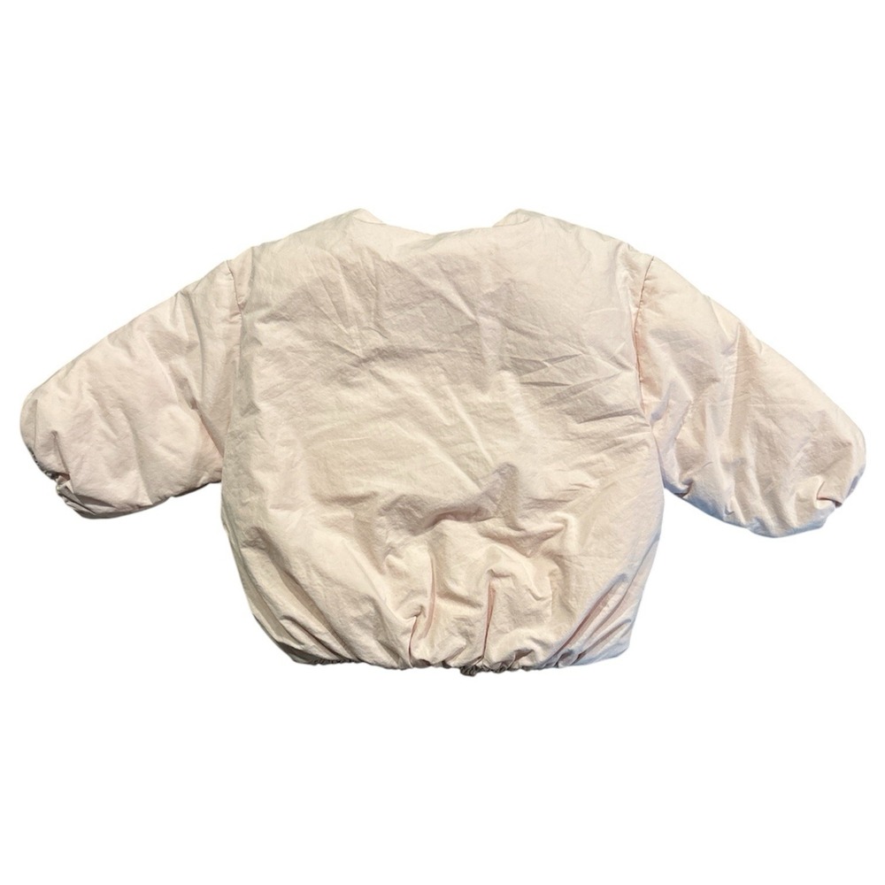 Baby Gap Girls Light Pink Quilted Snap Front Puffer Jacket Size 12-18 Months - Picture 2 of 6